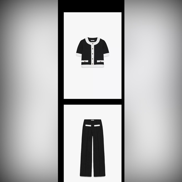 Zara Black and White Flare Pants Set M/L

M top
L pants - Picture 2 of 2